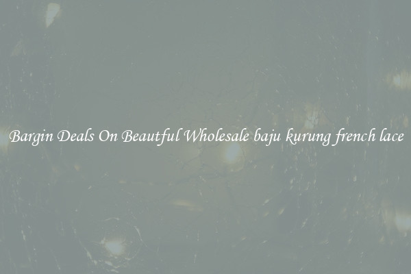 Bargin Deals On Beautful Wholesale baju kurung french lace