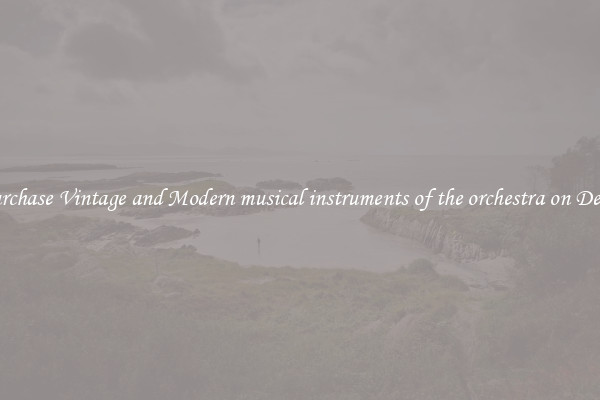 Purchase Vintage and Modern musical instruments of the orchestra on Deals