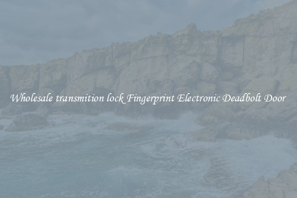 Wholesale transmition lock Fingerprint Electronic Deadbolt Door 