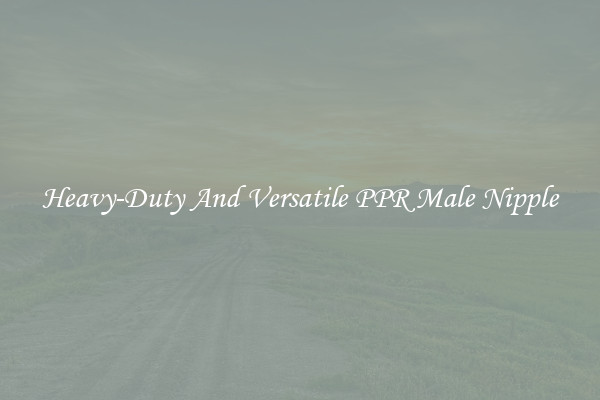 Heavy-Duty And Versatile PPR Male Nipple