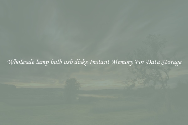 Wholesale lamp bulb usb disks Instant Memory For Data Storage