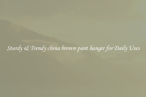 Sturdy & Trendy china brown pant hanger for Daily Uses
