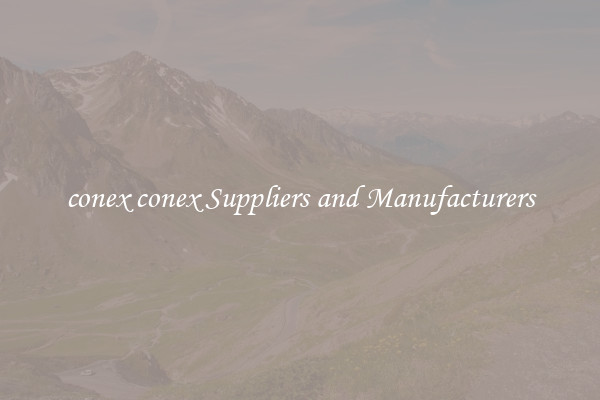 conex conex Suppliers and Manufacturers