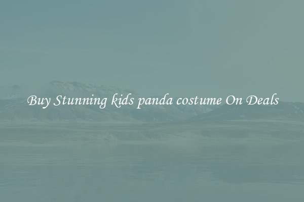 Buy Stunning kids panda costume On Deals