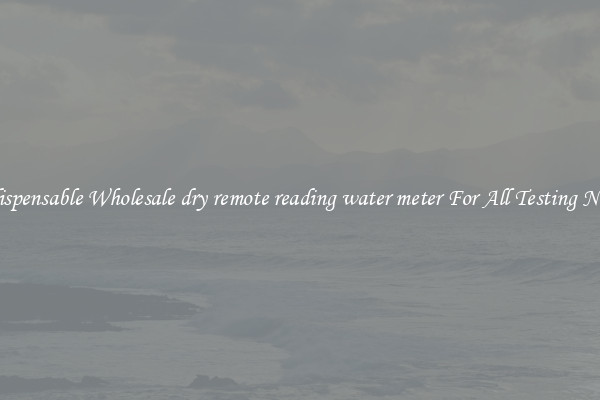 Indispensable Wholesale dry remote reading water meter For All Testing Needs